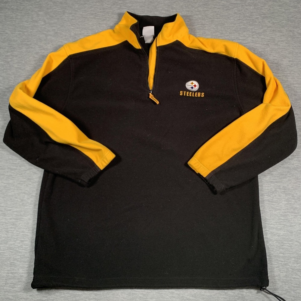 Pittsburgh Steelers Jacket‎ Pullover Fleece Mens Large NFL Football Team Apparel